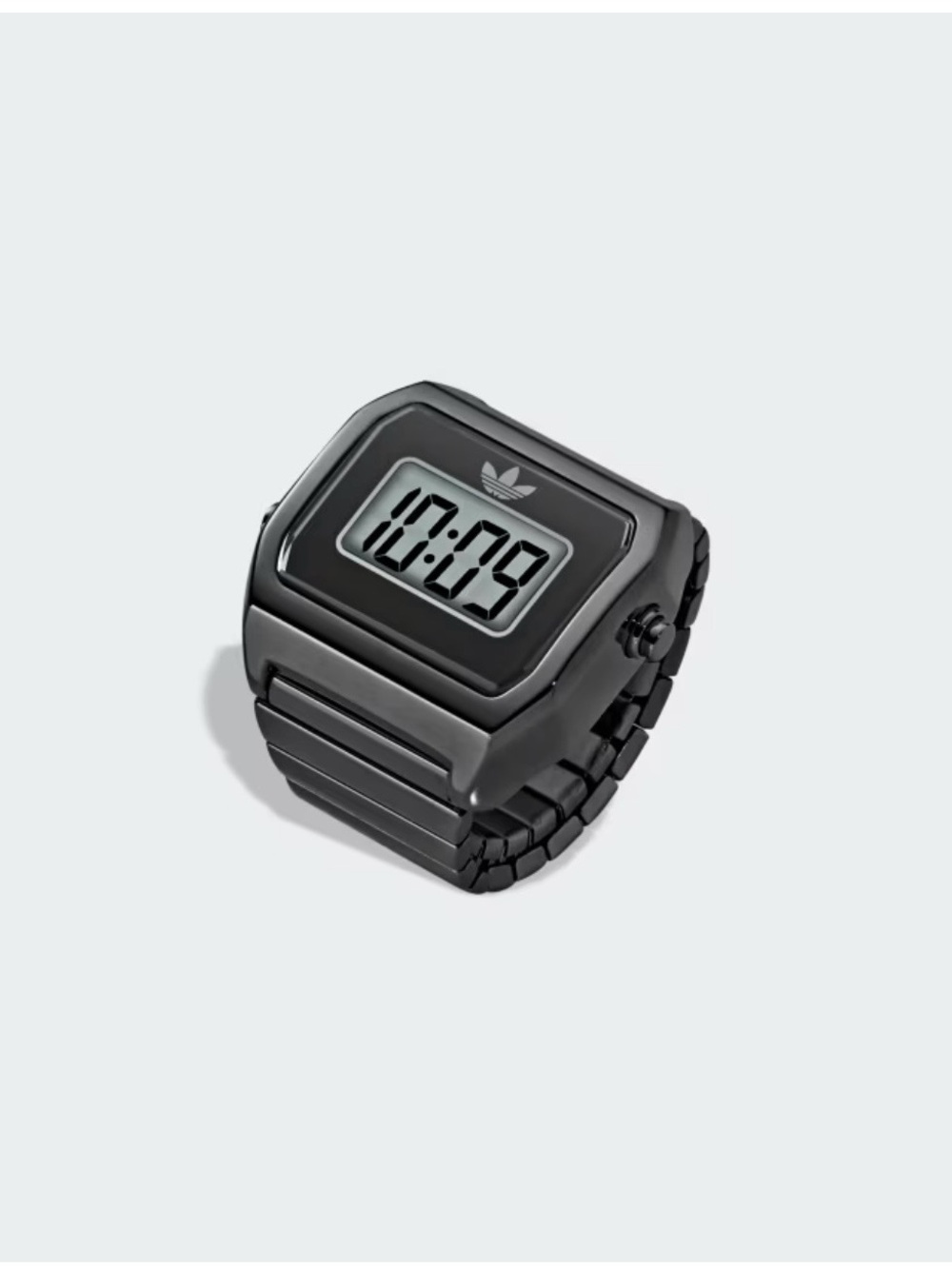 Adidas Digital Two Ring MP Watch - Black Stainless Steel - Brand New - KM4161